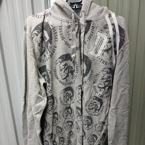 *Rare* Diesel Only The Brave iconic Zip Hoodie